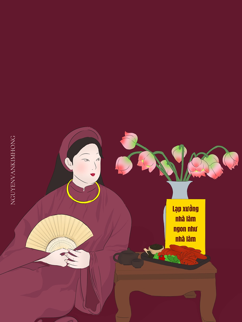 Cô Gái Bên Hoa Sen